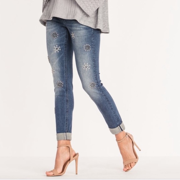 🎉HP🎉NWT! Miss Me “Ankle Skinny” w decorative - Picture 3 of 16